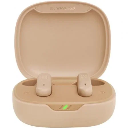 JBL Wave Flex Beige con estuche de carga